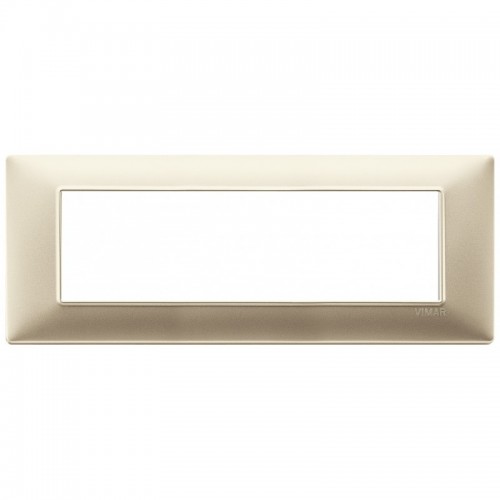 Vimar Plana Abdeckrahmen 7 Module Farbe Champagne 14657.22 Vimar Plana Abdeckrahmen 7 Module Farbe Champagne 14657.22