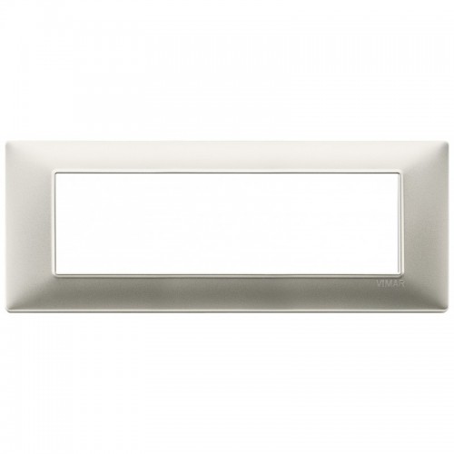 Vimar Plana Abdeckrahmen 7 Module Farbe Mattnickel 14657.21 Vimar Plana Abdeckrahmen 7 Module Farbe Mattnickel 14657.21
