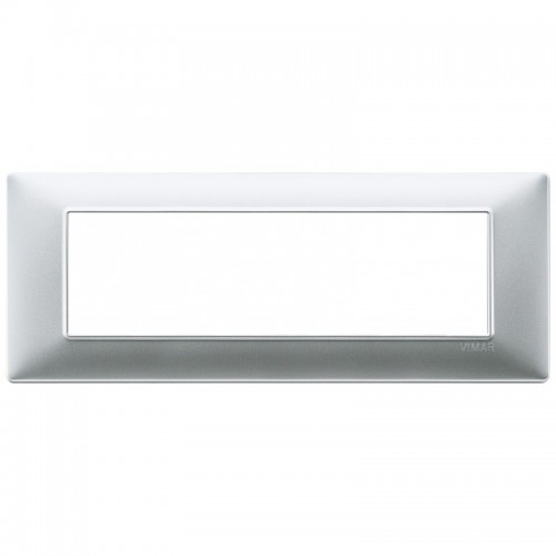 Vimar Plana Abdeckrahmen 7 Module Farbe Mattsilber 14657.20 Vimar Plana Abdeckrahmen 7 Module Farbe Mattsilber 14657.20