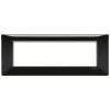 Vimar Plana Abdeckrahmen 7 Module Farbe Schwarz 14657.05 Vimar Plana Abdeckrahmen 7 Module Farbe Schwarz 14657.05