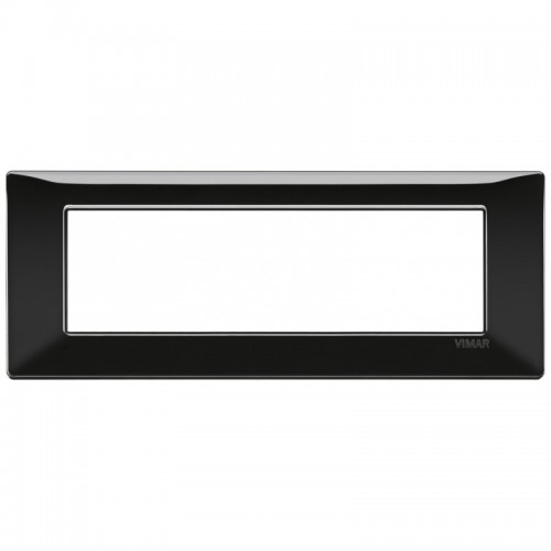 Vimar Plana Abdeckrahmen 7 Module Farbe Schwarz 14657.05 Vimar Plana Abdeckrahmen 7 Module Farbe Schwarz 14657.05