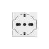 Bticino Axolute FLAT Schuko-Steckdose mit weißem Schutz 10/16A HD4140/16F Bticino Axolute FLAT Schuko-Steckdose mit weißem Schutz 10/16A HD4140/16F