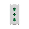 Vimar Plana Silver Standard-Steckdose 10/16A 14203.SL Vimar Plana Silver Standard-Steckdose 10/16A 14203.SL