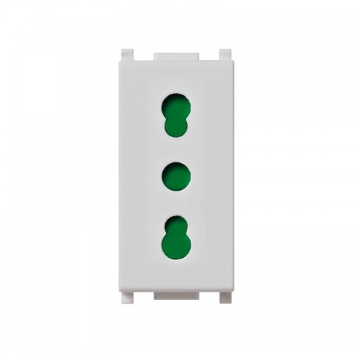 Vimar Plana Silver Standard-Steckdose 10/16A 14203.SL Vimar Plana Silver Standard-Steckdose 10/16A 14203.SL