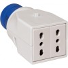 Schneider Adapter Industrie-Haushalt 16A 2 bivalente Steckdosen PKZA202 Schneider Adapter Industrie-Haushalt 16A 2 bivalente Steckdosen PKZA202