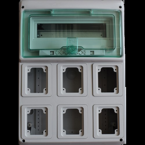Schneider Industrieverteiler 12 Module für 6 Steckdosen Unterputz 10366 Schneider Industrieverteiler 12 Module für 6 Steckdosen Unterputz 10366