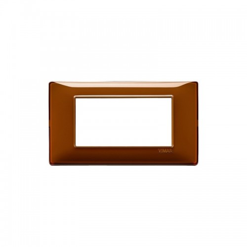 Abdeckrahmen Vimar Plana 4 module Reflex tabak 14654.49 Abdeckrahmen Vimar Plana 4 module Reflex tabak 14654.49