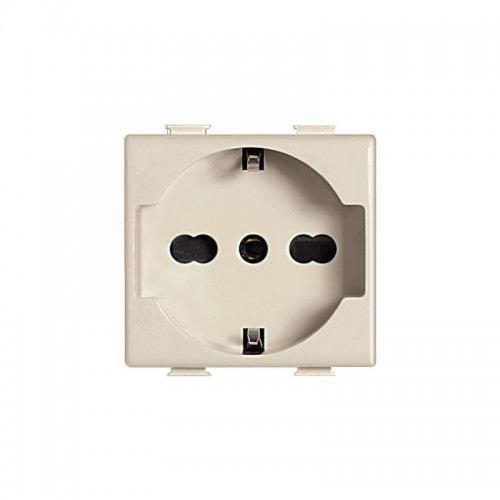 Bticino Matix TT Schuko-Steckdose Elfenbeinfarbe 10/16A A5440/16 Bticino Matix TT Schuko-Steckdose Elfenbeinfarbe 10/16A A5440/16