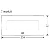 Abb Chiara Platte 7 Module Vulkan 2CSK0704CH Abb Chiara Platte 7 Module Vulkan 2CSK0704CH