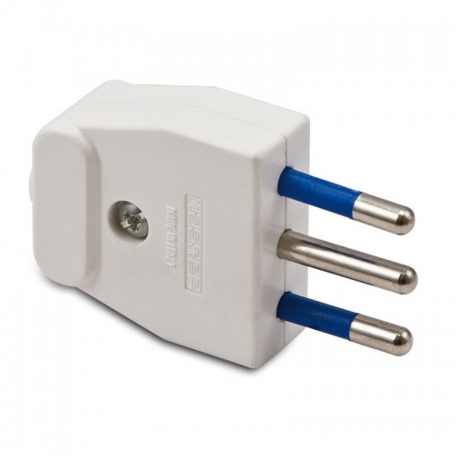 Master Schutzkontakt-Stecker weiß 2P+E 10A 05121 Master Schutzkontakt-Stecker weiß 2P+E 10A 05121