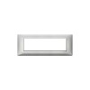 Vimar Plana Abdeckrahmen 7 Module Farbe Metallic Silber 14657.71 Vimar Plana Abdeckrahmen 7 Module Farbe Metallic Silber 14657.71