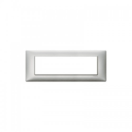 Vimar Plana Abdeckrahmen 7 Module Farbe Metallic Silber 14657.71 Vimar Plana Abdeckrahmen 7 Module Farbe Metallic Silber 14657.71