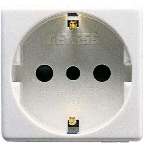 Gewiss System Schuko 16A Steckdose GW20205 Gewiss System Schuko 16A Steckdose GW20205