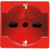 Gewiss System-Zweifach-Ultrabuchse rot GW20296 Gewiss System-Zweifach-Ultrabuchse rot GW20296