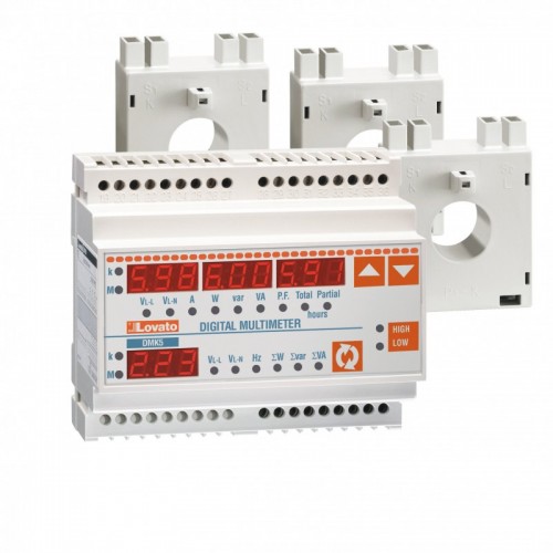 Kit Multimeter Lovato DMG100 + 3 transformatoren 100/5A DMGKIT100100 Kit Multimeter Lovato DMG100 + 3 transformatoren 100/5A DMGKIT100100