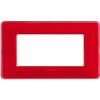 Bticino Matix Abdeckrahmen 4 Module Farbe Korallenrot AM4804CRD Bticino Matix Abdeckrahmen 4 Module Farbe Korallenrot AM4804CRD