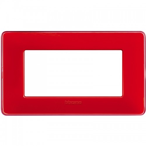 Bticino Matix Abdeckrahmen 4 Module Farbe Korallenrot AM4804CRD Bticino Matix Abdeckrahmen 4 Module Farbe Korallenrot AM4804CRD