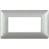 Bticino Matix Abdeckrahmen 4 Module Farbe Silber AM4804MSL Bticino Matix Abdeckrahmen 4 Module Farbe Silber AM4804MSL