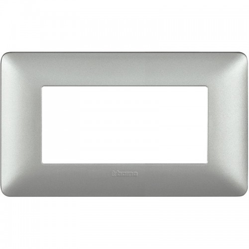 Bticino Matix Abdeckrahmen 4 Module Farbe Silber AM4804MSL Bticino Matix Abdeckrahmen 4 Module Farbe Silber AM4804MSL