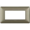 Bticino Matix Abdeckrahmen 4 Module Farbe Titanium AM4804MTA