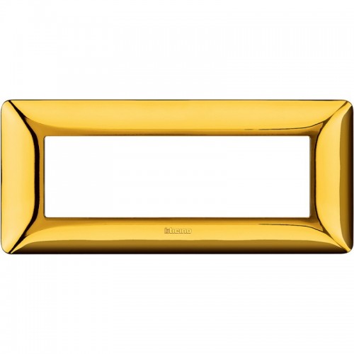 Bticino Matix Abdeckrahmen 6 Module Farbe Gold glänzend AM4806GOR Bticino Matix Abdeckrahmen 6 Module Farbe Gold glänzend AM4806GOR
