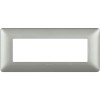 Bticino Matix Abdeckrahmen 6 Module Farbe Silber AM4806MSL Bticino Matix Abdeckrahmen 6 Module Farbe Silber AM4806MSL
