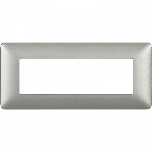 Bticino Matix Abdeckrahmen 6 Module Farbe Silber AM4806MSL Bticino Matix Abdeckrahmen 6 Module Farbe Silber AM4806MSL