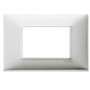 Vimar Plana Abdeckrahmen 3 Module Farbe Aluminium gebürstet 14653.81 Vimar Plana Abdeckrahmen 3 Module Farbe Aluminium gebürstet 14653.81
