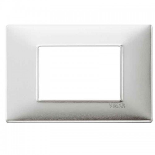 Vimar Plana Abdeckrahmen 3 Module Farbe Aluminium gebürstet 14653.81 Vimar Plana Abdeckrahmen 3 Module Farbe Aluminium gebürstet 14653.81
