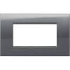 Bticino Livinglight Abdeckrahmen 4 Module stahlgrau LNA4804AC Bticino Livinglight Abdeckrahmen 4 Module stahlgrau LNA4804AC