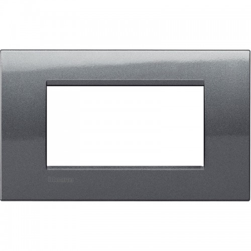 Bticino Livinglight Abdeckrahmen 4 Module stahlgrau LNA4804AC Bticino Livinglight Abdeckrahmen 4 Module stahlgrau LNA4804AC