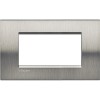 Bticino Livinglight Abdeckrahmen 4 Module gebürsteter Stahl LNA4804ACS Bticino Livinglight Abdeckrahmen 4 Module gebürsteter Stahl LNA4804ACS