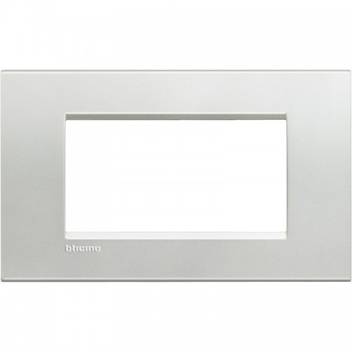 Bticino Livinglight Abdeckrahmen 4 Module silbern LNA4804AG Bticino Livinglight Abdeckrahmen 4 Module silbern LNA4804AG