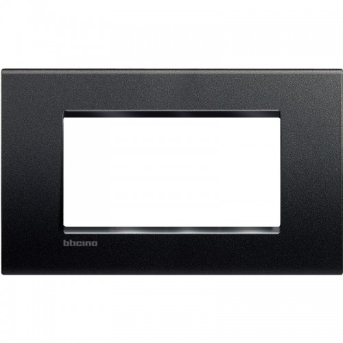 Bticino Livinglight Abdeckrahmen 4 Module anthrazitgrau LNA4804AR Bticino Livinglight Abdeckrahmen 4 Module anthrazitgrau LNA4804AR