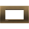 Bticino Livinglight Abdeckrahmen 4 Module Bronze poliert NA4804BZ Bticino Livinglight Abdeckrahmen 4 Module Bronze poliert NA4804BZ