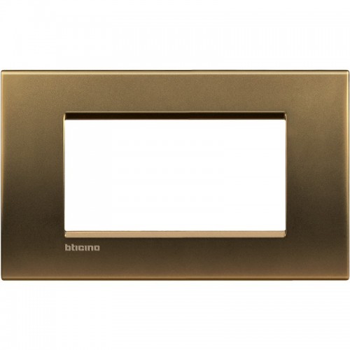 Bticino Livinglight Abdeckrahmen 4 Module Bronze poliert NA4804BZ Bticino Livinglight Abdeckrahmen 4 Module Bronze poliert NA4804BZ