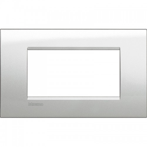 Bticino Livinglight Abdeckrahmen 4 Module mond silber LNA4804GL Bticino Livinglight Abdeckrahmen 4 Module mond silber LNA4804GL