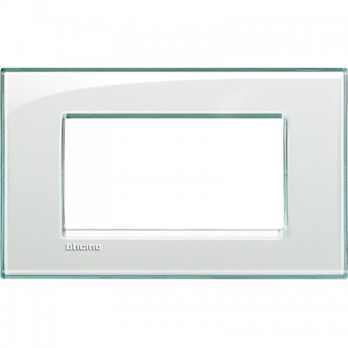 Bticino Livinglight Abdeckrahmen 4 Module aquamarinfarben LNA4804KA Bticino Livinglight Abdeckrahmen 4 Module aquamarinfarben LNA4804KA
