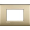 Bticino Wohnraumleuchte Platte AIR 3 Module satiniert gold LNC4803OF Bticino Wohnraumleuchte Platte AIR 3 Module satiniert gold LNC4803OF