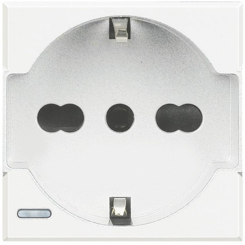 Bticino Axolute Schuko-Steckdose 10/16 Weiß HD4140A16 Bticino Axolute Schuko-Steckdose 10/16 Weiß HD4140A16