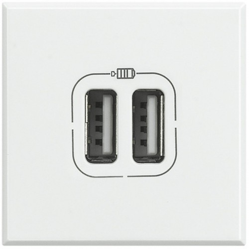 USB-Lademodul Bticino Axolute 2 Module Farbe Weiß HD4285C2 USB-Lademodul Bticino Axolute 2 Module Farbe Weiß HD4285C2