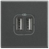 Bticino Axolute 2 USB-Ladebuchse HS4285C2 Bticino Axolute 2 USB-Ladebuchse HS4285C2