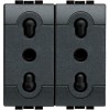 Bticino Wohnraumleuchte Duplex-Steckdose L4180/2 Bticino Wohnraumleuchte Duplex-Steckdose L4180/2