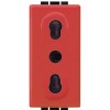 Bticino Livinglight zweiseitige rote Steckdose L4180R Bticino Livinglight zweiseitige rote Steckdose L4180R