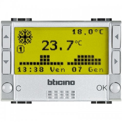 BTicino Livinglight Tech Programmierbarer Thermostat NT4451 BTicino Livinglight Tech Programmierbarer Thermostat NT4451