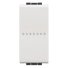 Bticino LivingLight Axialtaster 10A 1P weiß N4055N Bticino LivingLight Axialtaster 10A 1P weiß N4055N
