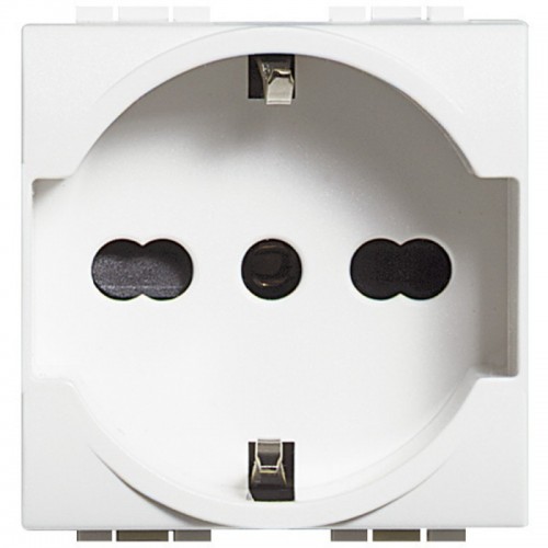 Bticino Wohnraumleuchte Schuko-Steckdose N4140/16 Bticino Wohnraumleuchte Schuko-Steckdose N4140/16