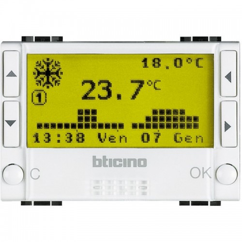Bticino Livinglight Programmierbarer Thermostat A4451 Bticino Livinglight Programmierbarer Thermostat A4451