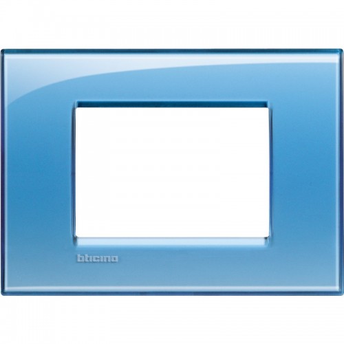Bticino Livinglight Abdeckrahmen 3 Module deep blau LNA4803AD Bticino Livinglight Abdeckrahmen 3 Module deep blau LNA4803AD