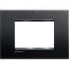 Bticino Livinglight Abdeckrahmen 3 Module anthrazitgrau LNA4803AR Bticino Livinglight Abdeckrahmen 3 Module anthrazitgrau LNA4803AR